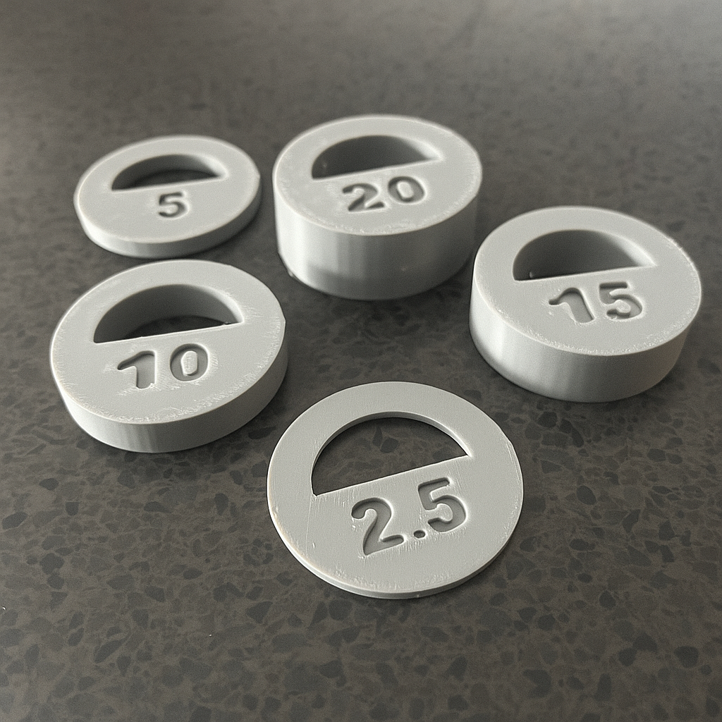 40mm Axle Spacers, Pack of 10